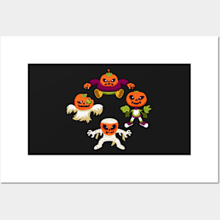 Coolest Pumpkin In The Patch - Coolest Halloween Posters and Art